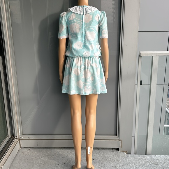 Vintage Dropped Waist Floral Mini Dress - Picture 7 of 13